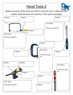 Tools Worksheets Teaching Resources
