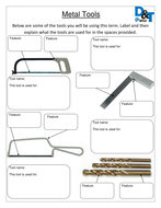 Tools Worksheets | Teaching Resources