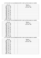 inverse operation of division examples