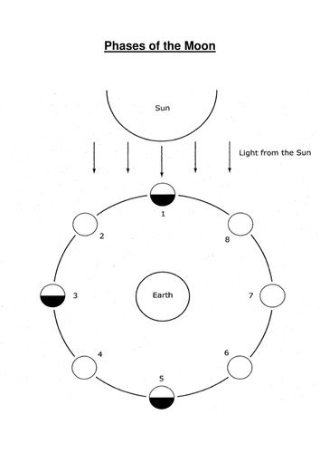 Phases of the Moon worksheet | Teaching Resources
