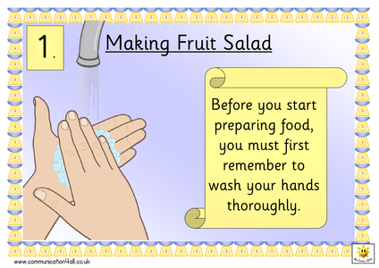 Making Fruit Salad Sequencing Cards by bevevans22 - UK Teaching