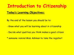 what are the qualities of a good citizen