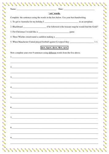 ew words | Teaching Resources