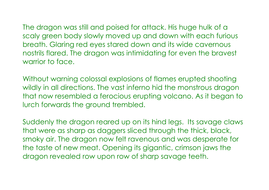 Describe dragon's tail image