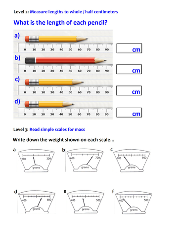 Scales and Units of Measure by nyima_drayang - Teaching Resources - TES
