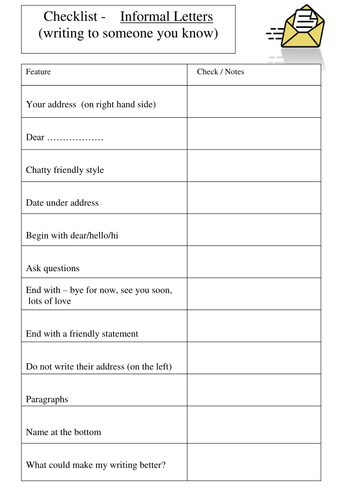 plan year arts language english Teaching Informal  nm74 by  Letter Resources Checklist   TES