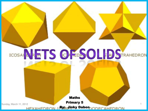 KS2 Nets of Solids | Teaching Resources