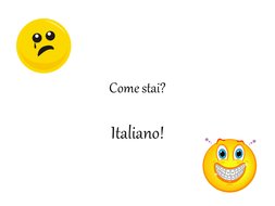 Come Stai | Teaching Resources