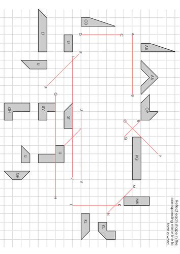 Translation Rotation Reflection Enlargement task | Teaching Resources