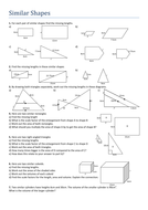 Similar Shapes. Worksheet | Teaching Resources