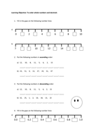 Ordering Numbers Worksheet | Teaching Resources