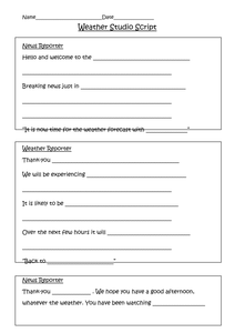 by  UK  Report tes worksheets   weather News googlie Weather Writing Script Teaching eye &