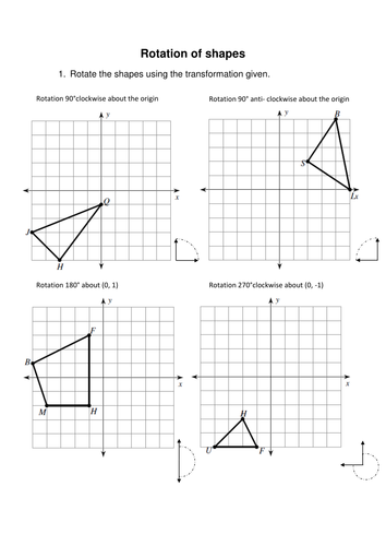 32 rotation of shapes worksheet worksheet resource plans