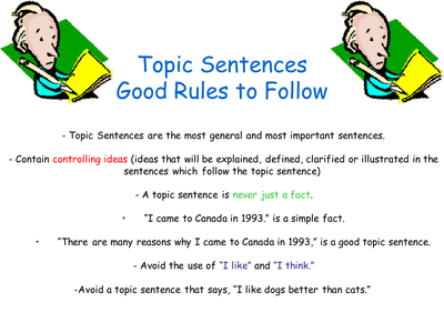 topic sentence.ppt
