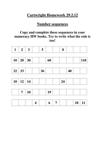 Sequences and series worksheet answers image