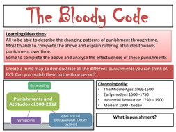 The Bloody Code | Teaching Resources