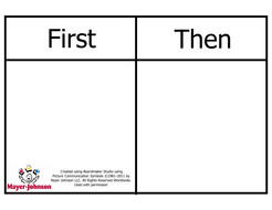 First, then chart by Mayer_Johnson - Teaching Resources - Tes