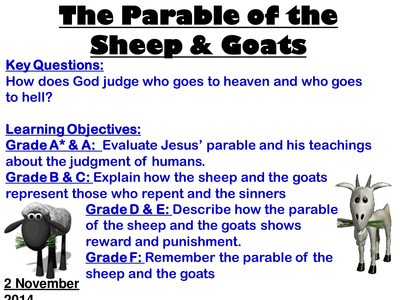 Parable Of The Sheep And Goats