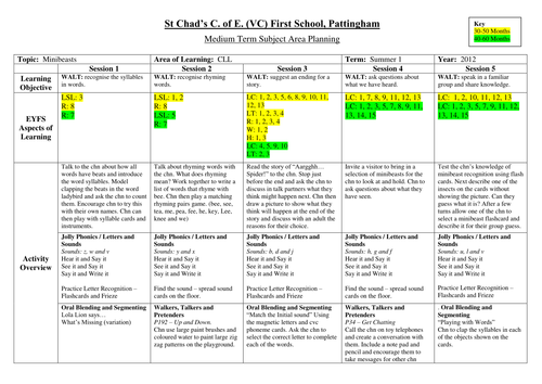 Minibeast Planning - Reception | Teaching Resources