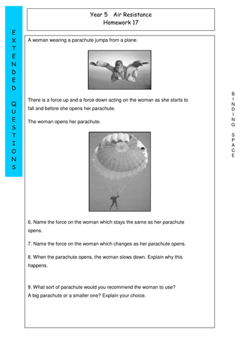 Example of air resistance image