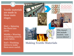 Making textile materials - fibres and fabric blend | Teaching Resources
