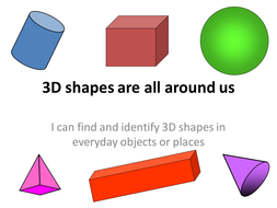 3d Shapes All Around Us Teaching Resources