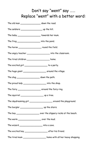 Worksheets Improving Sentence Structure Worksheets improving sentence structure level up your vocab by l session 11 better than went af1 3 doc