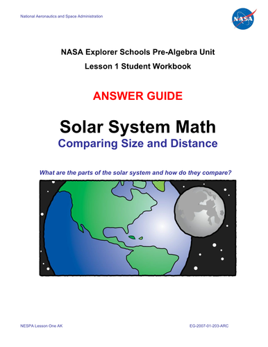Solar System Math - NASA | Teaching Resources