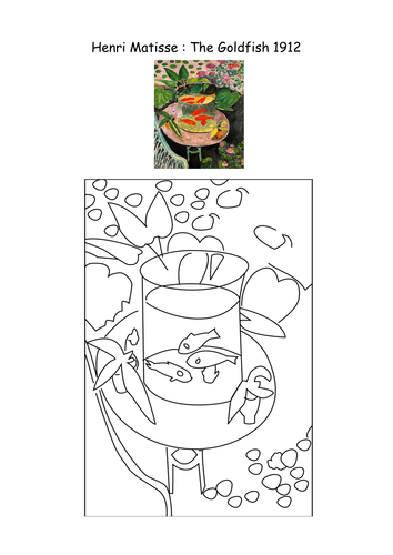 Matisse Colouring Pages | Teaching Resources
