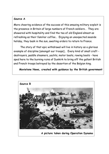 Dunkirk sources coursework 07 image