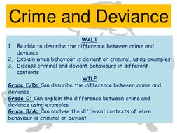 crime deviance sociology aqa intro