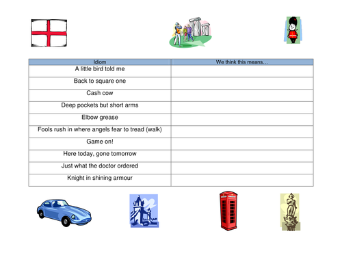 Idioms worksheets | Teaching Resources