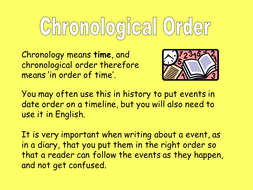 essay with chronological order