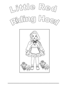 Little red riding hood reaction paper picture