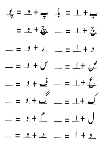 alphabets in urdu by masoodhas teaching resources tes