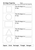 2D and 3D Shape Worksheets by ehazelden - Teaching Resources - Tes