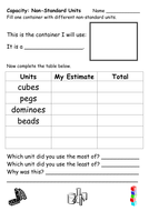 capacity homework ks1