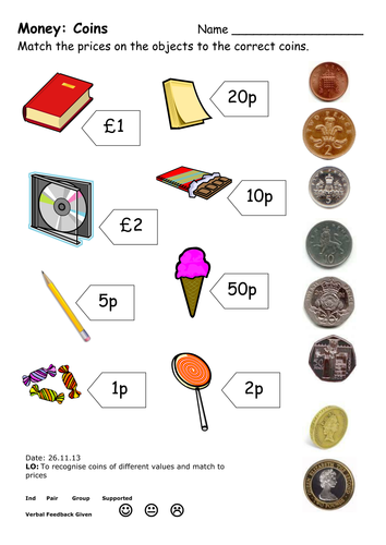 money worksheets teaching resources