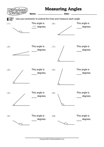 Angles - How to measure angles with a protractor | Teaching Resources