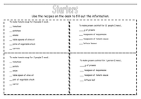 KS3 - Proportions - recipe ingedients by alex1607 - UK Teaching