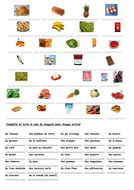 Les Magasins & Les Aliments | Teaching Resources