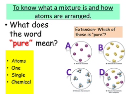 Mixtures and their atoms | Teaching Resources