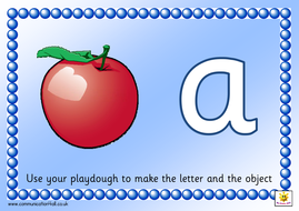 Alphabet Playdough Mats Teaching Resources