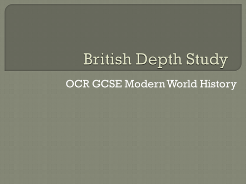 Ocr modern world history coursework
