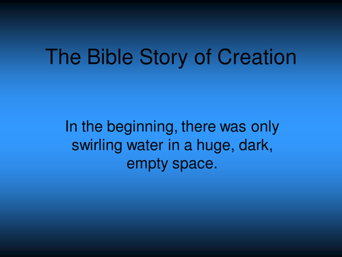Free powerpoints of the creation image