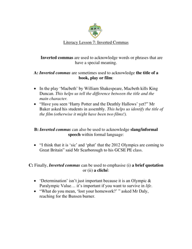 punctuation worksheets teaching resources