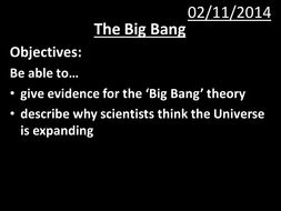 Big Bang Physics