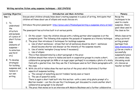 Building tension and suspense - KS2 Literacy by MrRathe Building tension and suspense - KS2 Literacy by MrRathe