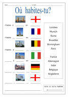Où habites-tu? | Teaching Resources