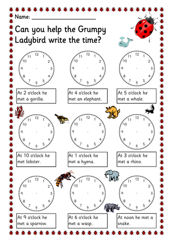 Writing time - The Grumpy Ladybird | Teaching Resources